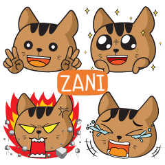 ZANI emojeecatdy e - LINE スタンプ | LINE STORE