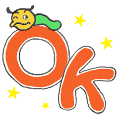 Caterpillar Gorotan's big letter sticker