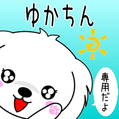 Yukachin only playful Maltese Sticker