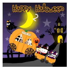 Kuro & friends Happy Halloween sticker 2