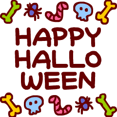 Stickers of Happy Halloween