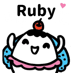 Miss Bubbi name sticker - For Ruby
