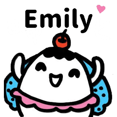 Miss Bubbi name sticker - For Emily