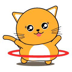 Gashia The Happy Cat Sticker
