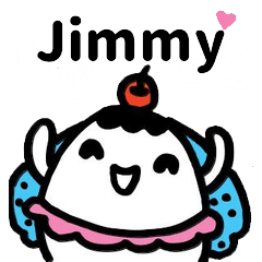 Miss Bubbi name sticker - For Jimmy