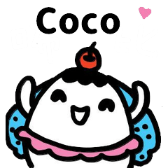 Miss Bubbi name sticker - For Coco