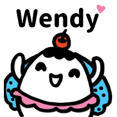 Miss Bubbi name sticker - For Wendy