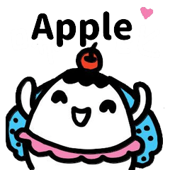 Miss Bubbi name sticker - For Apple