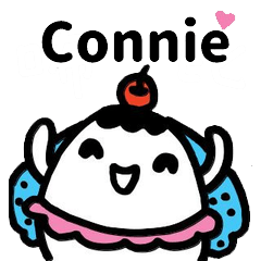 Miss Bubbi name sticker - For Connie