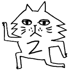 funny cat YATSUO sticker 2