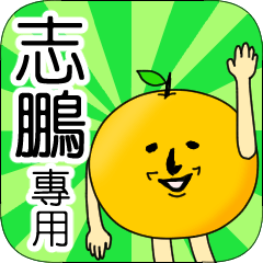 【志鵬】專用 名字貼圖 橘子