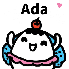 Miss Bubbi name sticker - For Ada