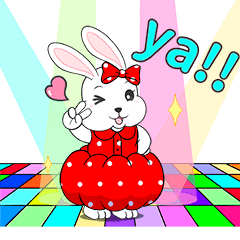 Funny And Cute Bunny Rabbit Stickers.