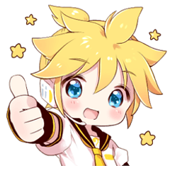 Sticker of a KAGAMINE LEN