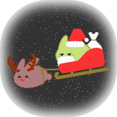 Zunda-Santa and Tsubuta-Reindeer