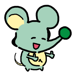 Mouse with green nose