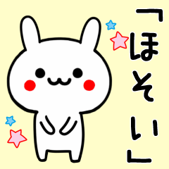 Sweet Rabbit Sticker For HOSOI