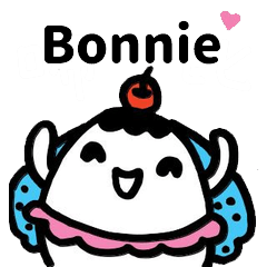 Miss Bubbi name sticker - For Bonnie