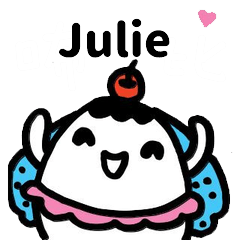 Miss Bubbi name sticker - For Julie