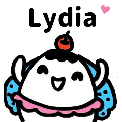 Miss Bubbi name sticker - For Lydia