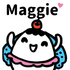 Miss Bubbi name sticker - For Maggie