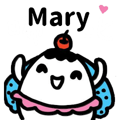 Miss Bubbi name sticker - For Mary