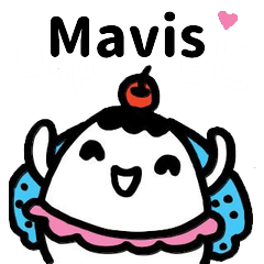 Miss Bubbi name sticker - For Mavis