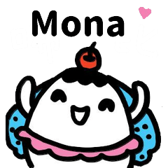 Miss Bubbi name sticker - For Mona