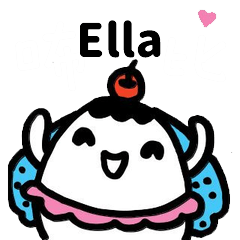 Miss Bubbi name sticker - For Ella