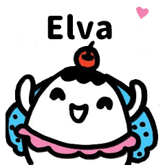 Miss Bubbi name sticker - For Elva