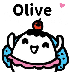 Miss Bubbi name sticker - For Olive