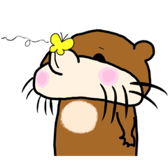 goofy otter