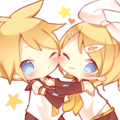 鏡音リンと鏡音レンのプチスタンプ Line スタンプ Line Store