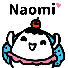 Miss Bubbi name sticker - For Naomi