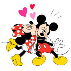 Mickey Y Minnie Enamorados Line Stickers Line Store