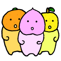 Momotaro and fruits2