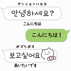 Speech Bubble Korea Japanese Cat