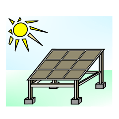 Solar panel sticker