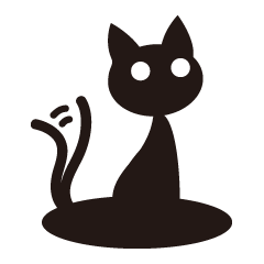 Shadow black cat
