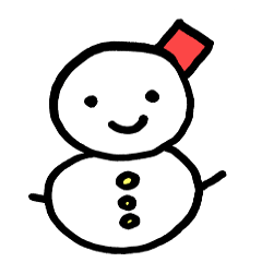 Stickers that you will often use.Snowman