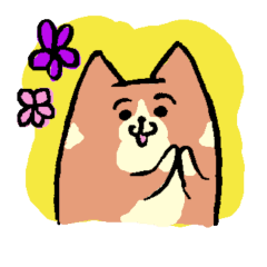 Chillin dog Sticker