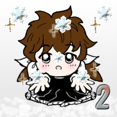 女の子の冬 クリスマス お正月 Vol 2 Line スタンプ Line Store