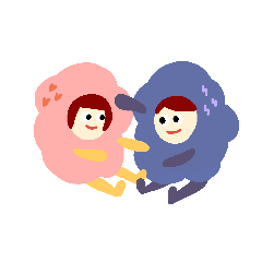 cotton candy couple