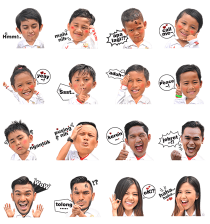 LOTTE KiDS FC Fun Stickers with Trans7
