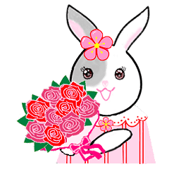 Plum Rabbit – LINE stickers | LINE STORE