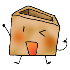 Illustration of Mr. wooden box