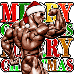 Winter muscle macho sticker