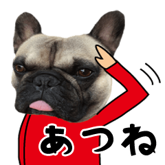 Atune of a dog Name sticker