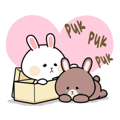 Funny Bunny Love : Miss you