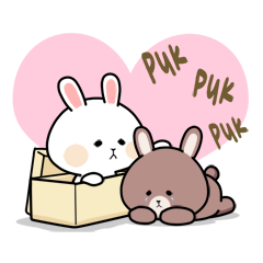 Funny Bunny Love : Miss you